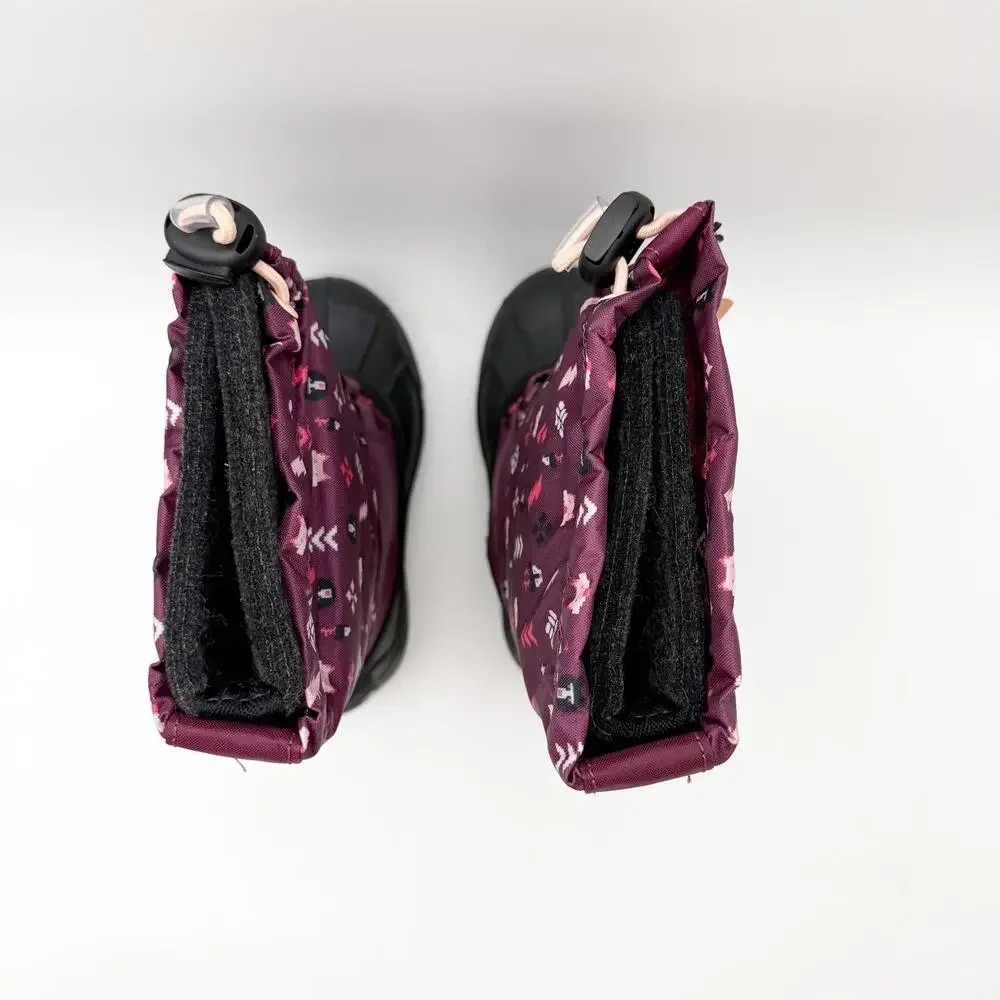 Columbia Girls Powderbug Forty Winter Boots US 9 Purple Waterproof Insulated NIB